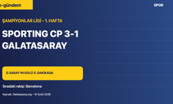 Galatasaray, Şampiyonlar Ligi’ne Sporting deplasmanında yenilgiyle başladı